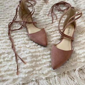 Eva & Zoe Lavender Suede Shoes